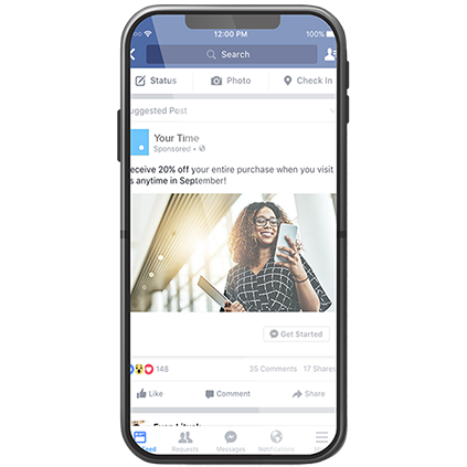 Targeted-advertising-mockup